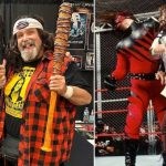 Kane and Mick Foley over the years