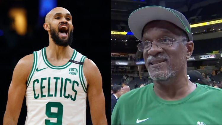Derrick White and Richard White (Credits - Boston Celtics and X)