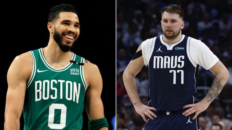 Jayson Tatum and Luka Doncic (Credits - Forbes and NBC Sports)