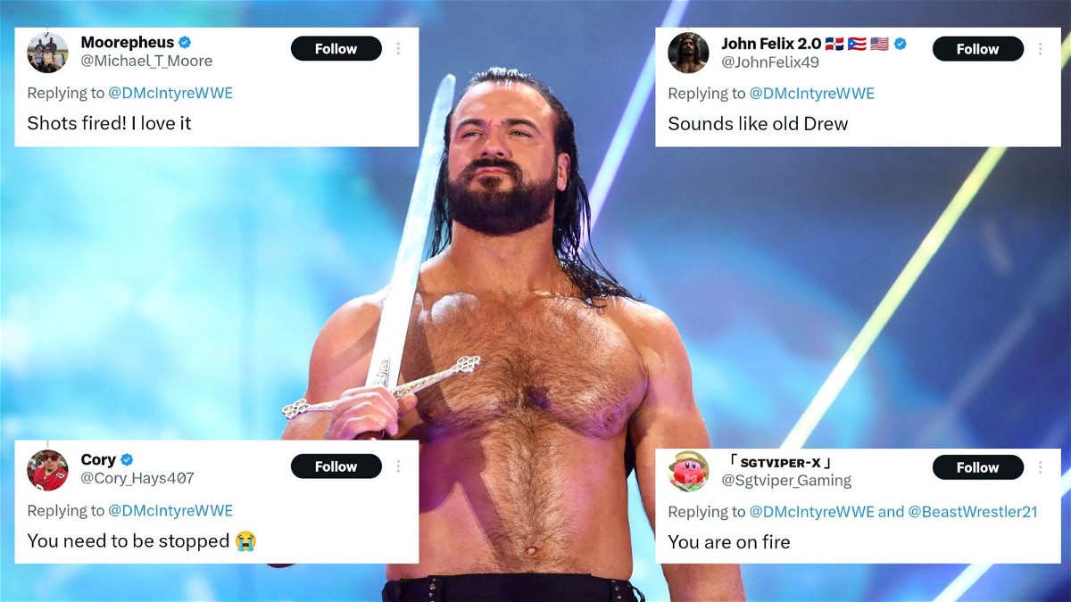 Fans react to Drew McIntyre's latest post