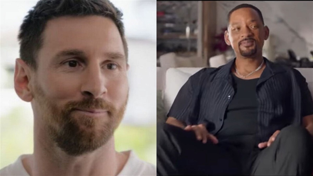 Lionel Messi and Will Smith