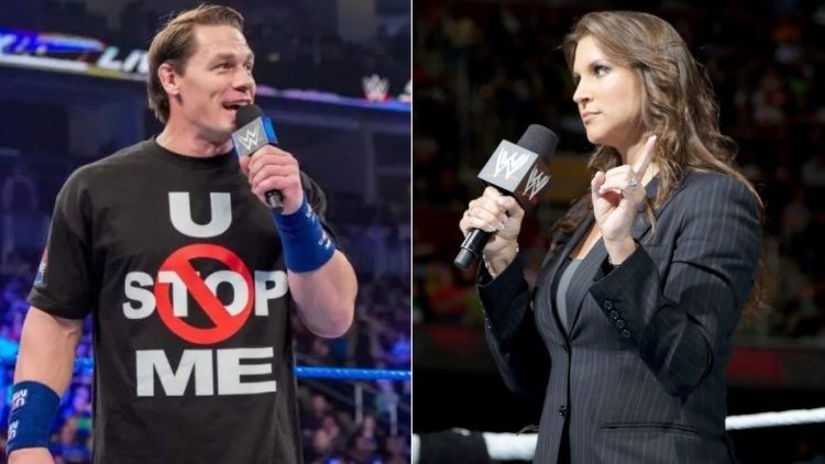 John Cena and Stephanie McMahon