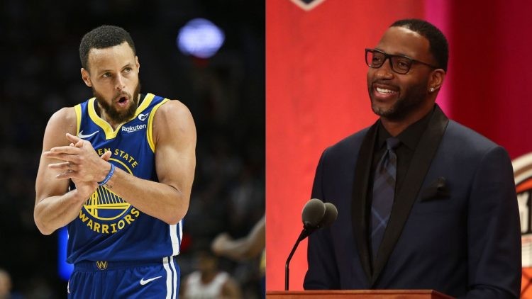 Tracy McGrady and Steph Curry