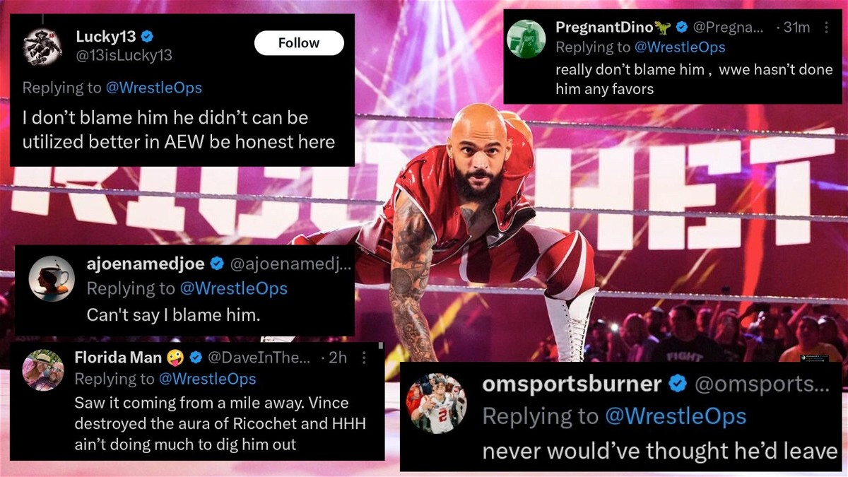 Wrestling enthusiasts share their thoughts about Ricochet’s decision