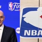 NBA logo and commissioner Adam Silver