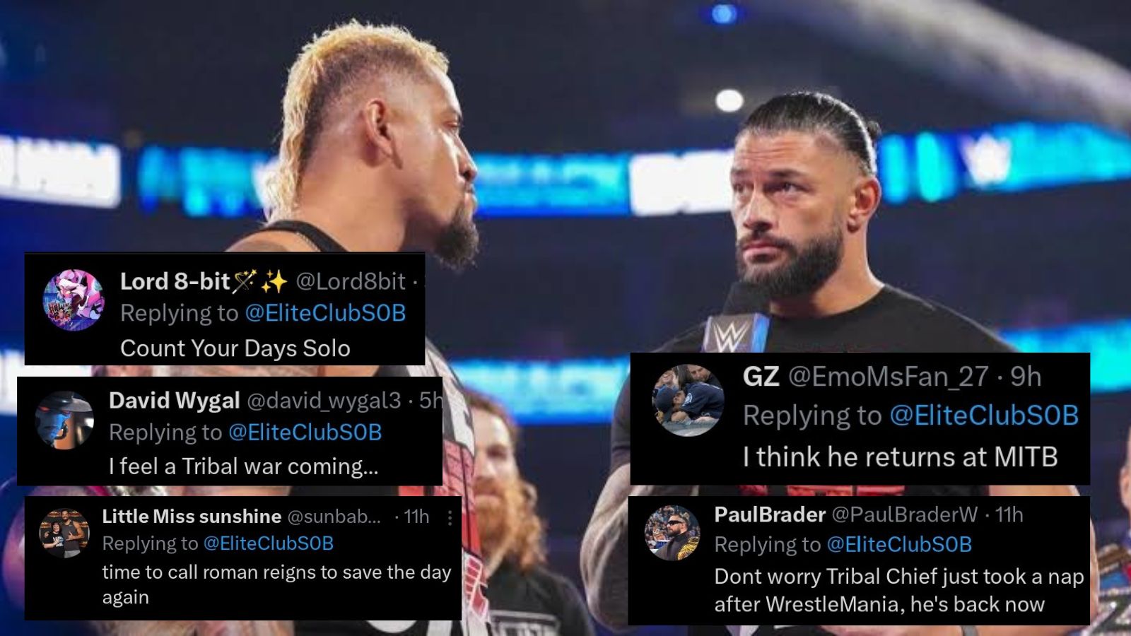 Fans react to the latest activity by Roman Reigns