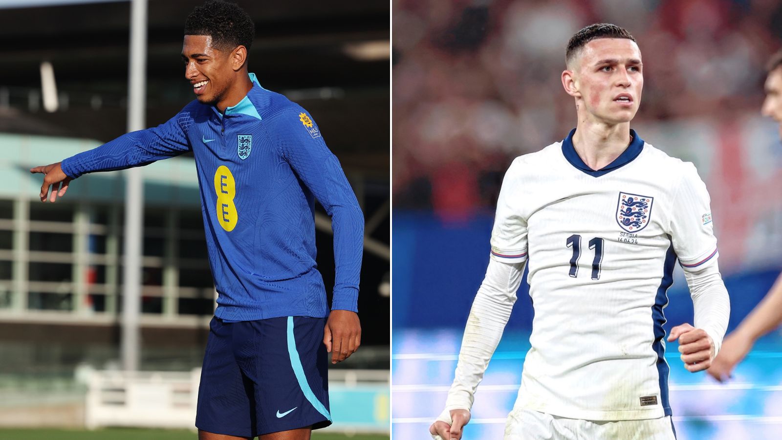 Jude Bellingham and Phil Foden