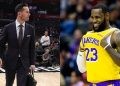 Los Angeles Lakers' LeBron James and JJ Redick