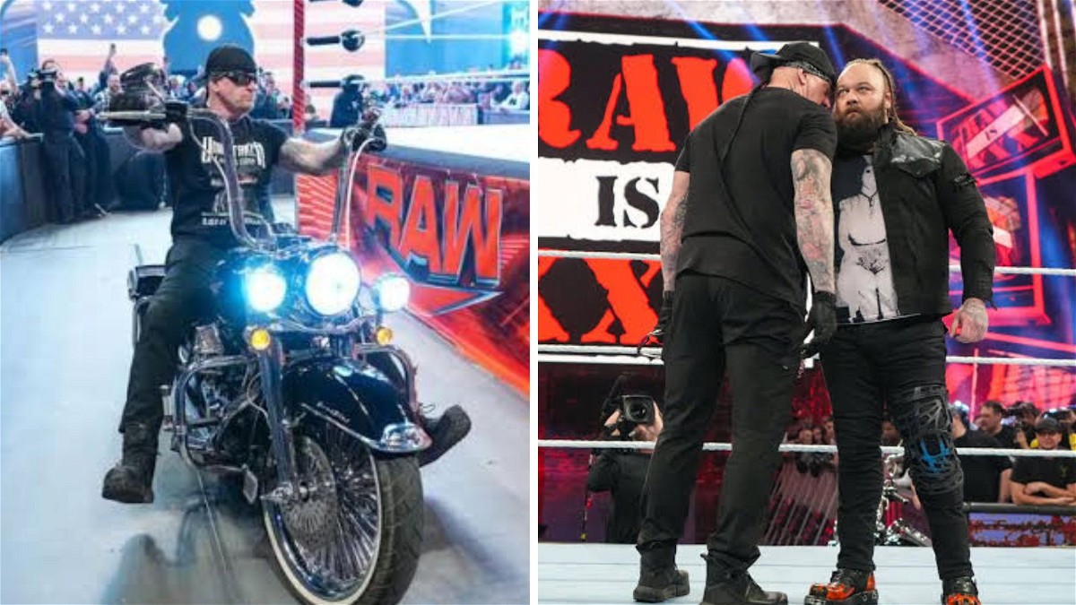 Bray Wyatt and The Undertaker's interaction at RAW XXX