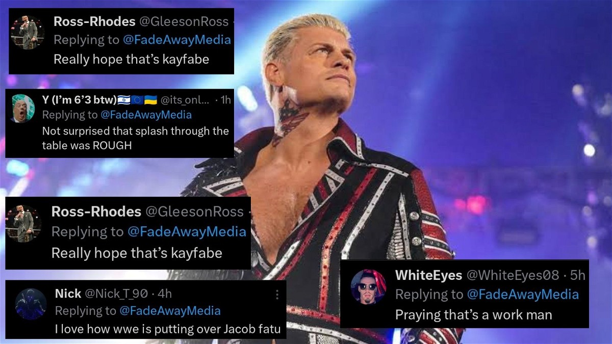 Fans react to Cody Rhodes' injury