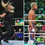 Seth Rollins, Roman Reigns, and Cody Rhodes
