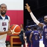 LeBron James and Kevin Durant with Team USA