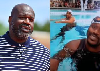 Shaquille O'Neal and Michael Phelps (Credits - Fox Business and YouTube)