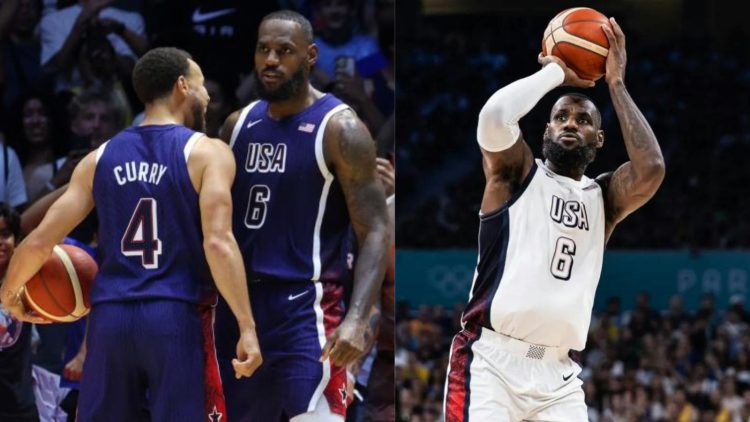 LeBron James and Steph Curry with Team USA