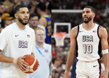 Jayson Tatum with Team USA